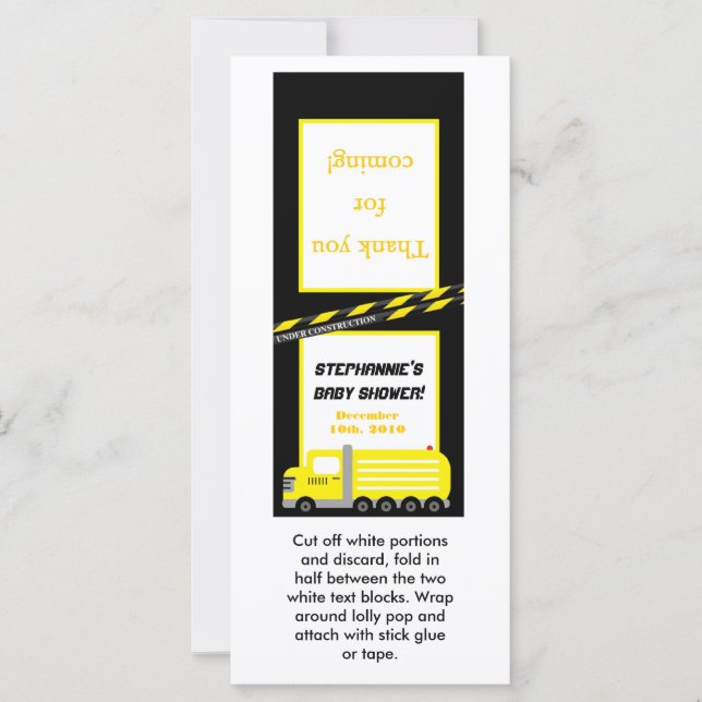 Construcción de 25 Topper Lollipop (Anverso)