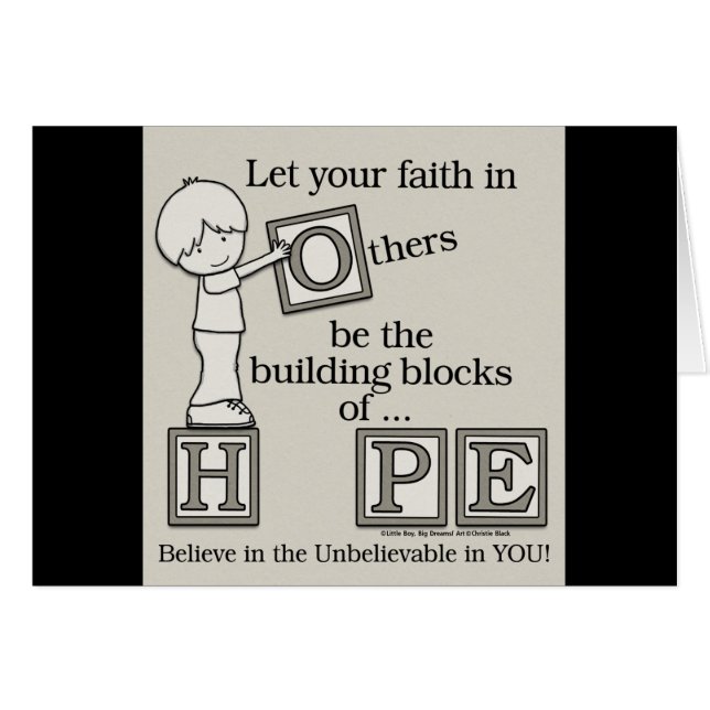 Construcción de bloques de esperanza (Anverso (Horizontal))