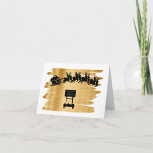 Construcción de Carreteras y Tarjeta de Navidad de