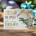 Construcción de Dino 3 Invitación de cumpleaños<br><div class="desc">Dino Construcción 3 Invitación de cumpleaños Listo para ser personalizado por usted!</div>