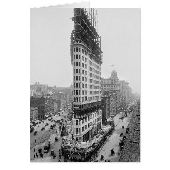 Construcción de edificios de Flatiron, 1902 (Frente)