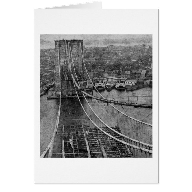 construcción de puente de New York City Brooklyn (Frente)