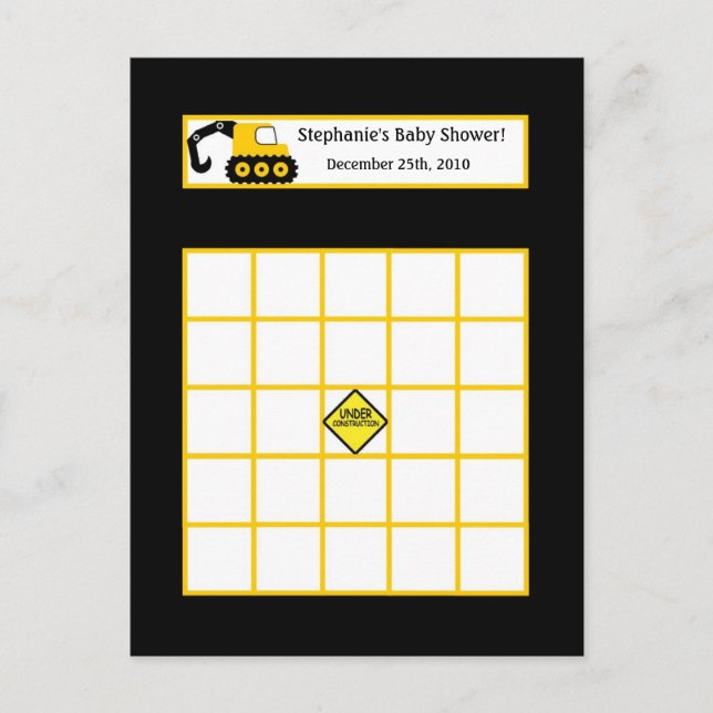Construcción de tarjeta de bingo con escritura neg (Anverso)