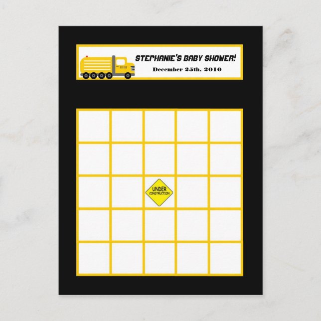 Construcción de tarjeta de bingo para escritura (Anverso)