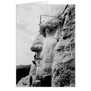 Construcción del Monte Rushmore de George Washingt
