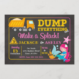 Construcción e invitación común del cumpleaños de