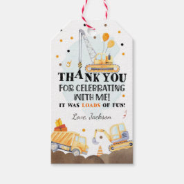 Construcción Gracias Etiqueta Volcar Camión Niño C