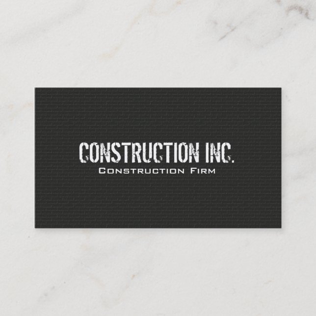 Construcción - tarjetas de visita (Anverso)