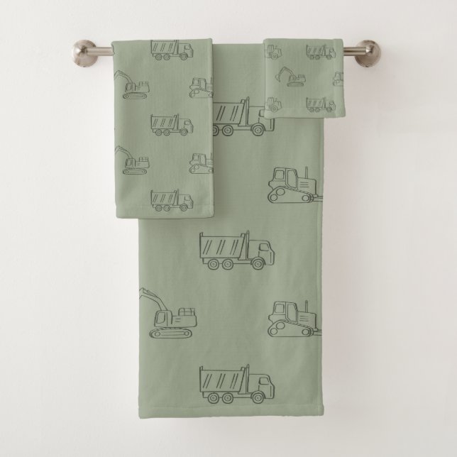 Construction Vehicles Builder Boy Truck Sage Green (In situ)