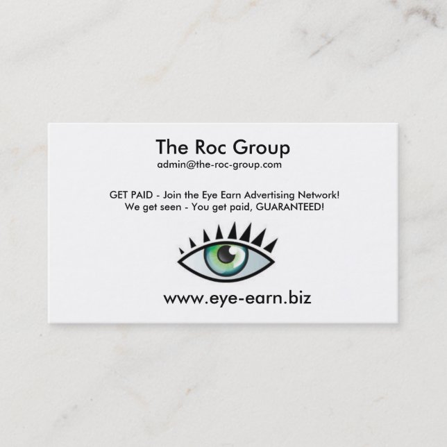 Constructor de la renta de la tarjeta de visita (Anverso)