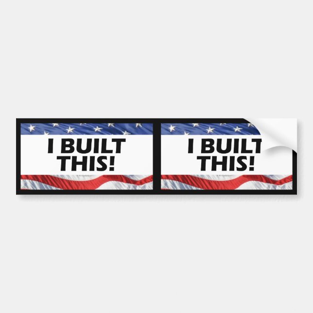 ¡Construí esto! Etiqueta al aire libre o (Frente)