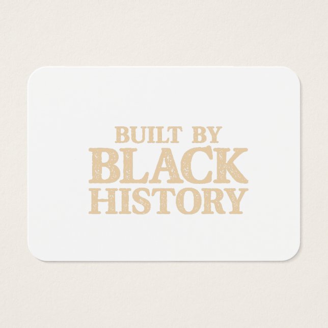 Construido Por El Orgullo Negro Afroamericano Hist (Frente)