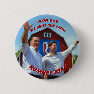 CONSTRUIMOS NUESTRO botón de Romney Ryan de la