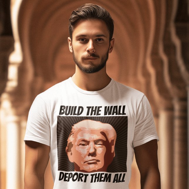 CONSTRUYA EL MURO DEPORTE A TODOS, camisetas TRUMP (Subido por el creador)