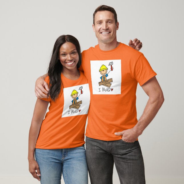 Construyo Camisetas de carpintero con figuras de p (Unisexo)