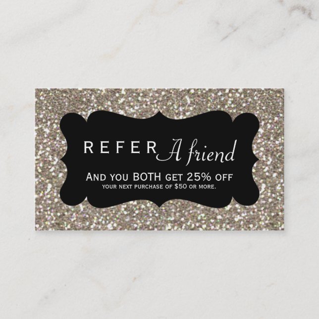 CONSULTE UNA tarjeta de cliente de Purpurina Gold  (Anverso)