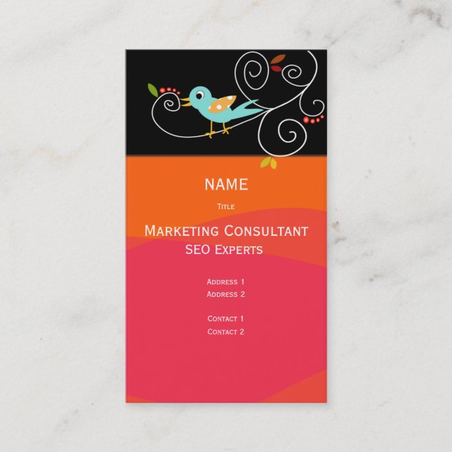 Consultor de marketing SEO de tarjeta de presentac (Anverso)