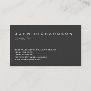 Consultor Profesional Elegante Tarjeta de Negocio