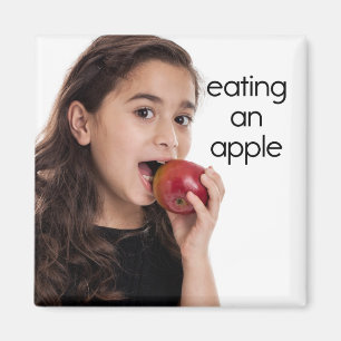 Consumición de un imán del refrigerador de Apple