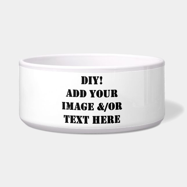 Consumición del perro de DIY y cuenco de la comida (Frente)