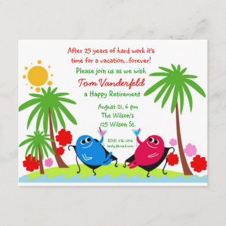 Consumición en la invitación del fiesta de retiro