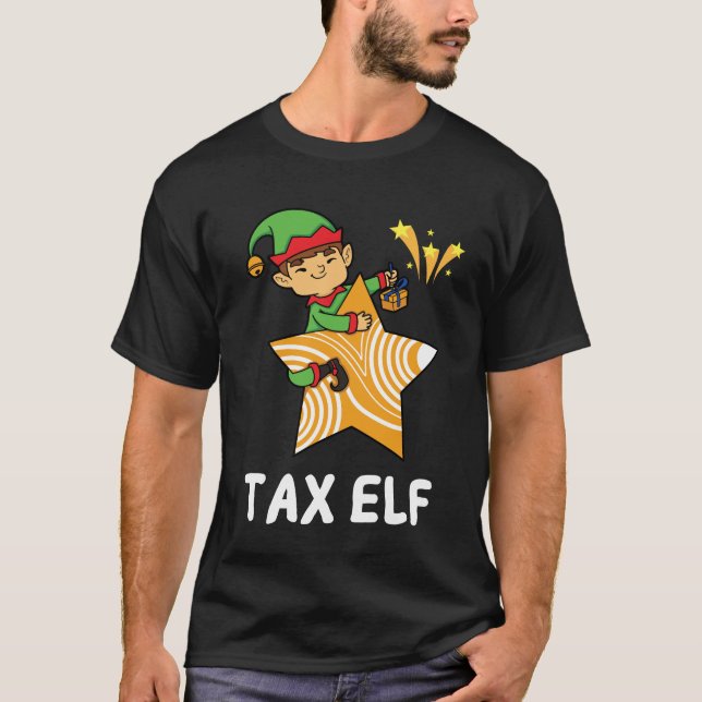 Contable de Elf de Impuestos - Camiseta Contable d (Anverso)