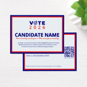 Contacto de elección de candidatos para campaña po