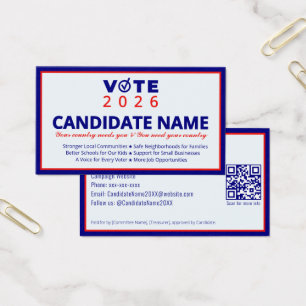 Contacto de elección de candidatos para campaña po
