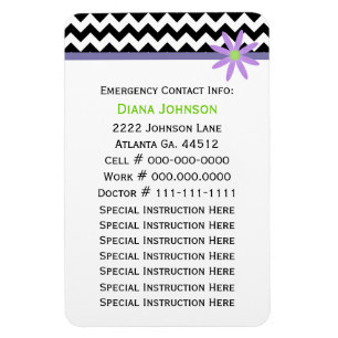 Contacto de emergencia: imán premium para bebés