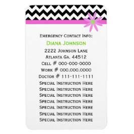 Contacto de emergencia: imán premium para bebés