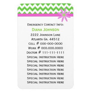 Contacto de emergencia: imán premium para bebés