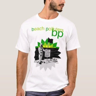 contaminadores de la playa de la camiseta del