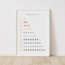 Contar arcoiris a 10 decoraciones en aula