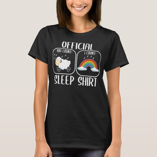 Contar camisa de lumbre arcoiris de oveja (Anverso)