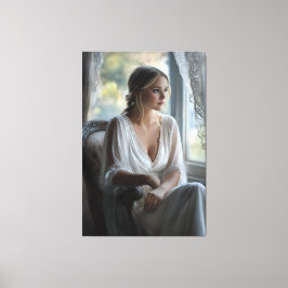 Contemplación elegante: Arte acuarela