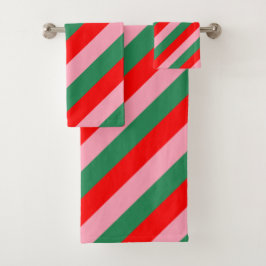 Contemporary Christmas Candy Stripes 
