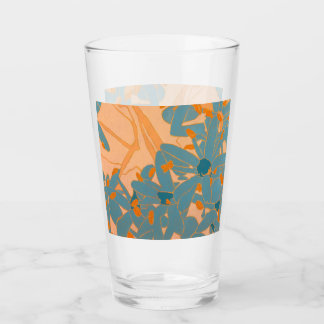 Contemporary Leaf Design in Peach