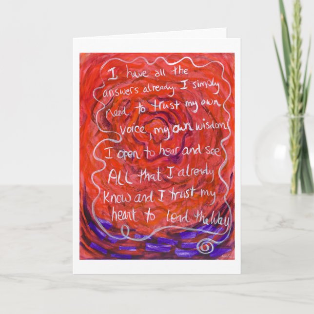 "Contesta" a la tarjeta de felicitación (Anverso)