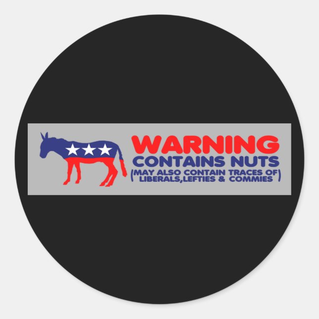 Contiene una pegatina antiliberal para parachoques (Anverso)