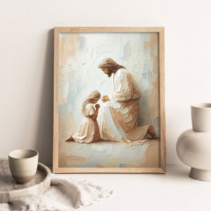 Contigo en Oración Arte Cristiano Moderno, Jesús y