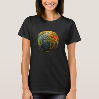 Continentes vegetarianos de la Tierra Camiseta neg