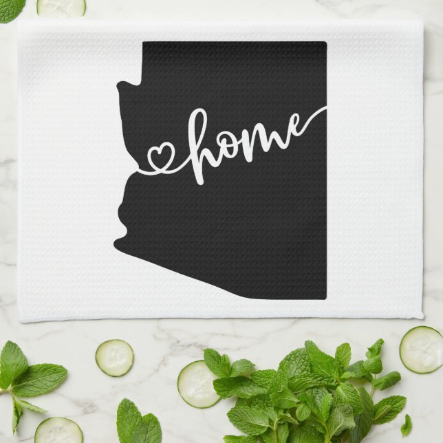 Contorno de estado del hogar Toalla de cocina de c (Doblado)