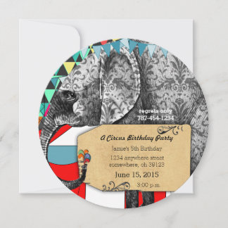Contorno de la invitación a la fiesta de cumpleaño