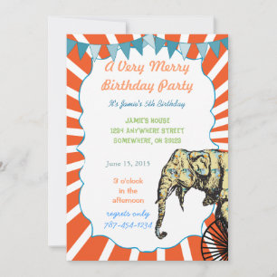 Contorno de la invitación a la fiesta de cumpleaño