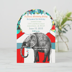 Contorno de la invitación a la fiesta de cumpleaño