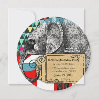 Contorno de la invitación a la fiesta de cumpleaño
