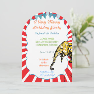 Contorno de la invitación a la fiesta de cumpleaño