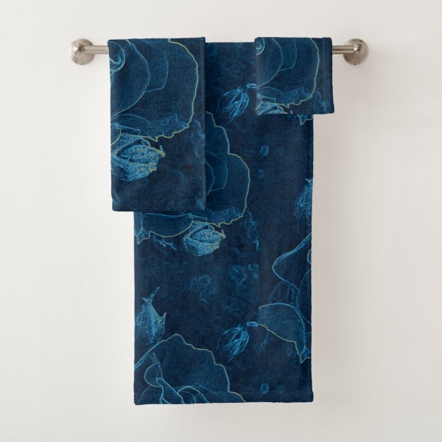 contorno de rosa azul (In situ)