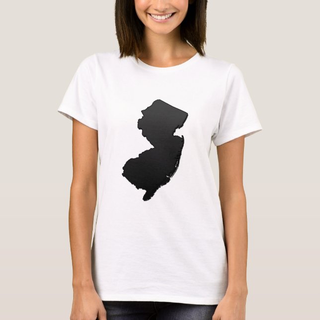 Contorno negro de Nueva Jersey (Anverso)