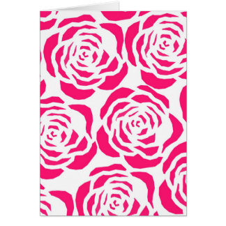 contornos de flores rosas calientes